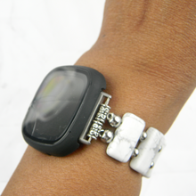 Load image into Gallery viewer, Matte White Howlite Band for Fitbit Versa Smartwatch - Versa 2, Versa 3 & Versa 4