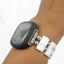 Load image into Gallery viewer, Matte White Howlite Band for Fitbit Versa Smartwatch - Versa 2, Versa 3 & Versa 4