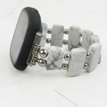 Load image into Gallery viewer, Matte White Howlite Band for Fitbit Versa Smartwatch - Versa 2, Versa 3 & Versa 4