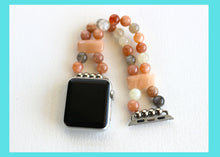 Load image into Gallery viewer, Moonstone and Aventurine Bracelet Watch Band for Apple Watch