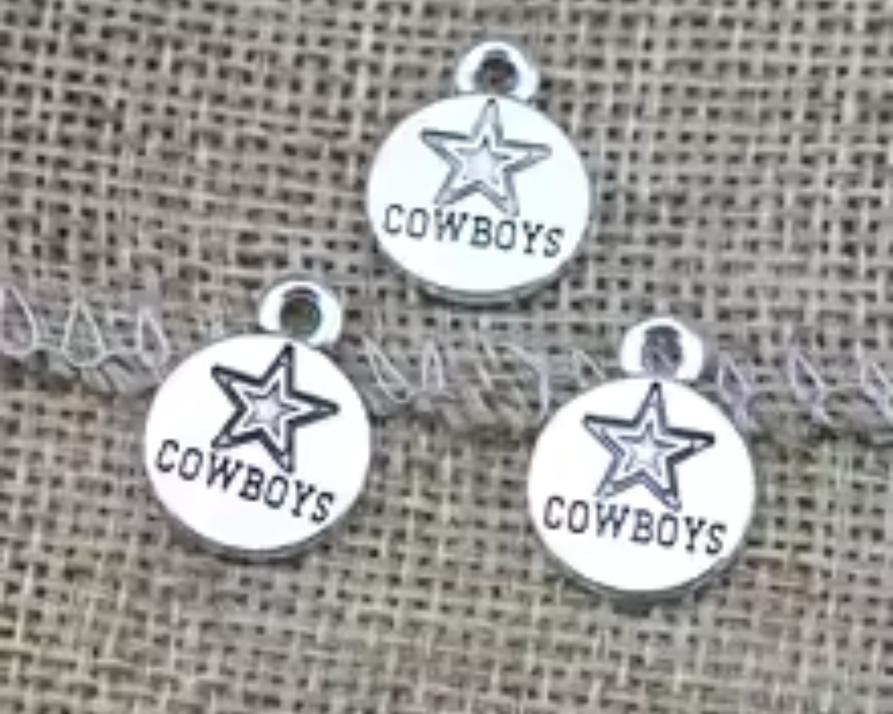 Cowboy Star Charm - Silver