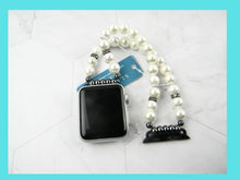 Load image into Gallery viewer, Watch Band for Apple Watch, Off White Pearl Apple Watch Bracelet