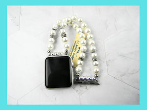 Watch Band for Apple Watch, Off White Pearl Apple Watch Bracelet