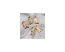 Load image into Gallery viewer, Cowboy Boots with Star Charm