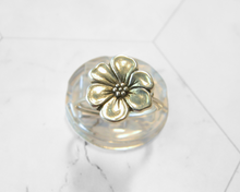 Load image into Gallery viewer, Silver Flower Ring, Wire Wrapped Sterling Silver Ring