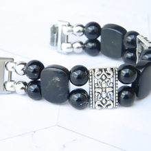 Load image into Gallery viewer, Black Onyx Watch Band for FitBit Inspire 3
