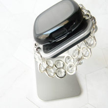 Load image into Gallery viewer, Silver Ovals and Clear Beads Watch Band for Fitbit Versa 3&4 Smart Watch
