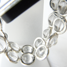 Load image into Gallery viewer, Silver Ovals and Clear Beads Watch Band for Fitbit Versa 3&4 Smart Watch