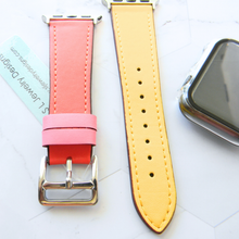 Load image into Gallery viewer, Leather Watch Bands Made for Apple Watch - Two Tone Bands