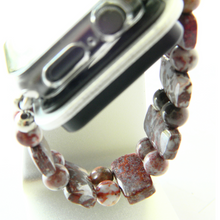 Load image into Gallery viewer, Red Lightning Agate Watch Band for Apple