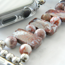 Load image into Gallery viewer, Red Lightning Agate Watch Band for Apple