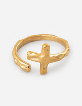 Load image into Gallery viewer, Textured Wrapped Cross Ring