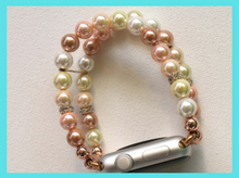Load image into Gallery viewer, Floral and White Shell Pearls Watch Band for Apple Watch