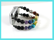 Load image into Gallery viewer, Chakra Energy Bracelet Watch Band for Apple Watch - Yoga & Meditation Mala Stones