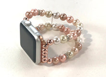 Load image into Gallery viewer, Floral and White Shell Pearls Watch Band for Apple Watch