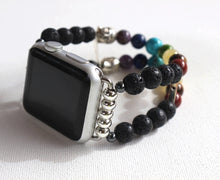 Load image into Gallery viewer, Chakra Energy Bracelet Watch Band for Apple Watch - Yoga & Meditation Mala Stones