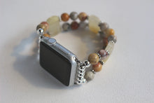 Load image into Gallery viewer, Watch Band for Apple Watch, Crazy Agate and Yellow Agate