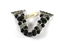 Load image into Gallery viewer, Black Onyx and Obsidian Watch band for Apple Watch