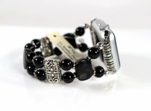 Load image into Gallery viewer, Black Onyx and Obsidian Watch band for Apple Watch