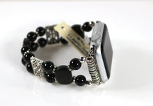 Load image into Gallery viewer, Black Onyx and Obsidian Watch band for Apple Watch