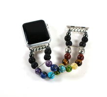 Load image into Gallery viewer, 7 Chakra Bracelet Watch Band for Apple Watch, Yoga Bracelet Apple Watch
