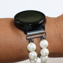 Load image into Gallery viewer, Watch Band for Samsung Watch, White Pearl Watch Bracelet