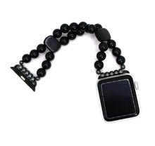 Load image into Gallery viewer, Black Onyx and Black Obsidian Bracelet Watch Band for Apple Watch