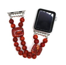 Load image into Gallery viewer, Red Sponge Coral Bracelet Watch Band for Apple Watch