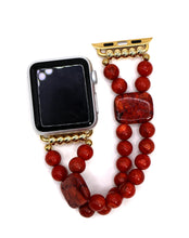 Load image into Gallery viewer, Red Sponge Coral Bracelet Watch Band for Apple Watch