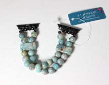 Load image into Gallery viewer, Enameled Agate & Amazonite Bracelet Watch Band for Apple Watch