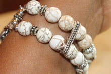 Load image into Gallery viewer, Watch Band for Apple Watch, White and Brown Howlite