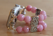 Load image into Gallery viewer, Watch Band for Apple Watch, Pink Jade Gemstones