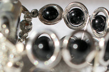 Load image into Gallery viewer, Silver Ovals and Black Beads Watch Band for Apple Watch