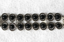 Load image into Gallery viewer, Silver Ovals and Black Beads Watch Band for Apple Watch