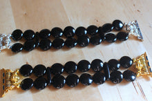Load image into Gallery viewer, Watch Band for Apple Watch, Black Onyx Circles Bracelet