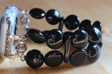 Load image into Gallery viewer, Watch Band for Apple Watch, Black Onyx Circles Bracelet