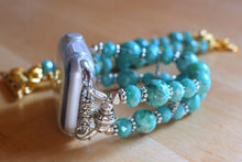 Load image into Gallery viewer, Watch Band for Apple Watch, Turquoise Crazy Lace Band