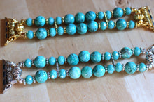 Load image into Gallery viewer, Watch Band for Apple Watch, Turquoise Crazy Lace Band