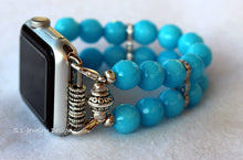 Load image into Gallery viewer, Watch Band Aquamarine Jade