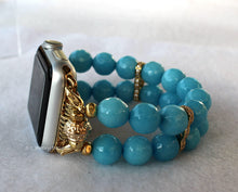 Load image into Gallery viewer, Watch Band Aquamarine Jade