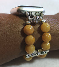 Load image into Gallery viewer, Watch Band for Apple Watch Natural Yellow Jade