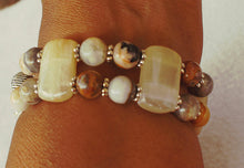 Load image into Gallery viewer, Watch Band for Apple Watch, Crazy Agate and Yellow Agate