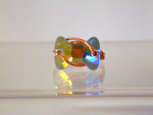 Load image into Gallery viewer, Bow Tie Crystal Copper Ring, Copper Ring, Crystal Ring
