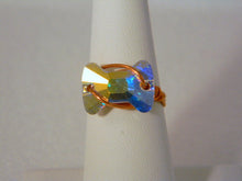 Load image into Gallery viewer, Bow Tie Crystal Copper Ring, Copper Ring, Crystal Ring