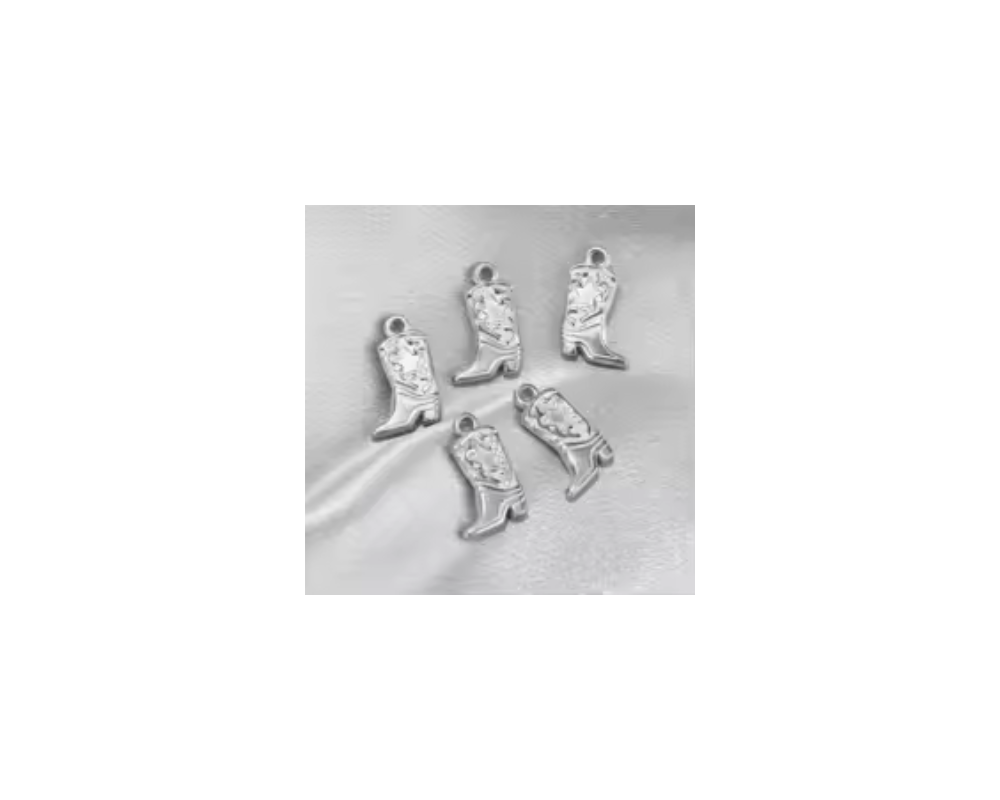 Cowboy Boots with Star Charm