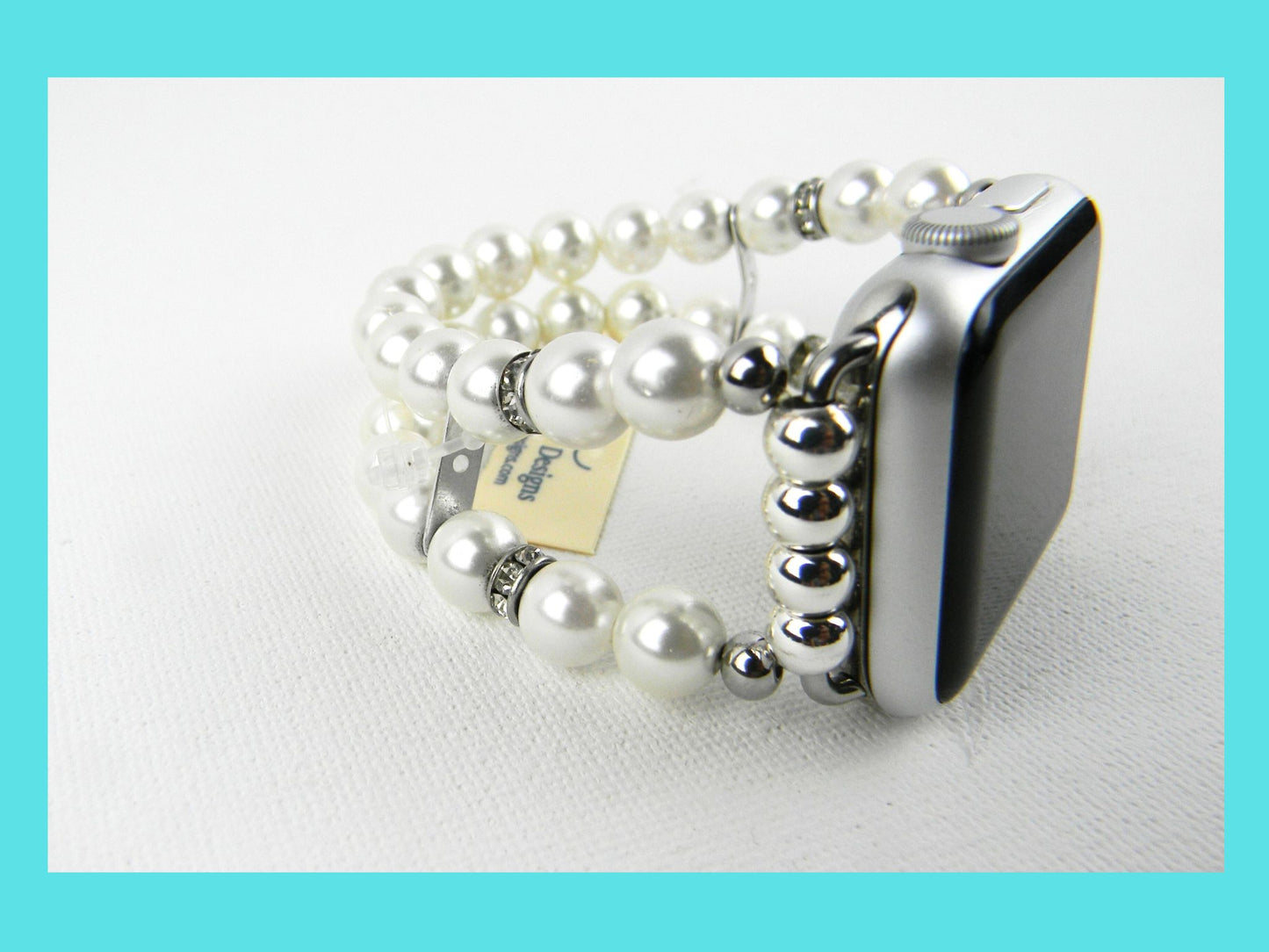 Off White Pearl Smartwatch Bracelet Band for Apple Watch
