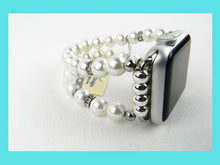 Load image into Gallery viewer, Watch Band for Apple Watch, Off White Pearl Apple Watch Bracelet
