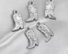 Load image into Gallery viewer, Cowboy Boots with Star Charm
