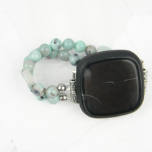 Load image into Gallery viewer, Enameled Agate &amp; Amazonite Bracelet Watch Band for Fitbit Versa 2, Versa 3 &amp; 4
