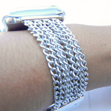 Load image into Gallery viewer, Stainless Steel - Chain Bracelet Band - Watchband for Apple

